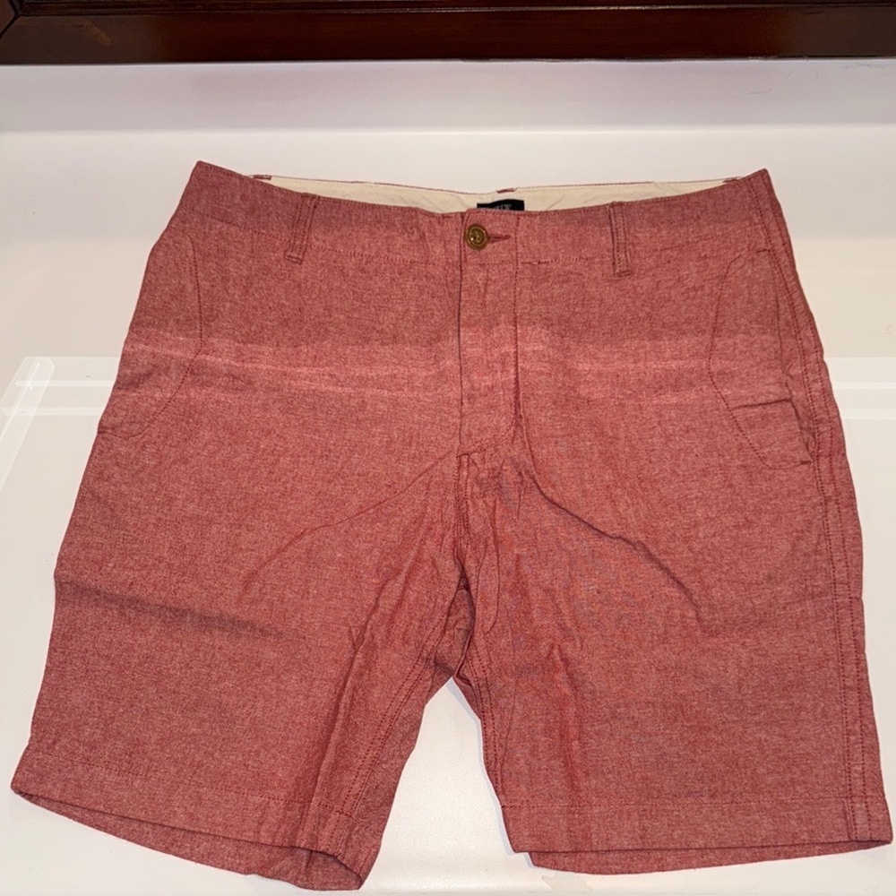 J.Crew Red Linen Shorts - Size 34W